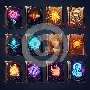 wizard magic book game ai generated