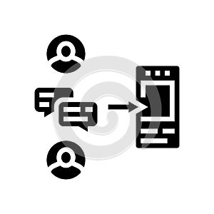 wizard of oz testing ux ui glyph icon vector illustration