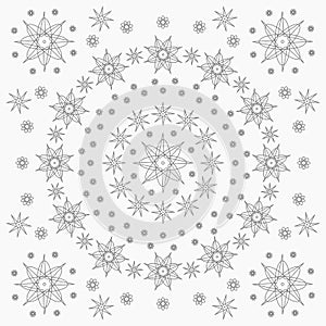 Wizard star and element pattern