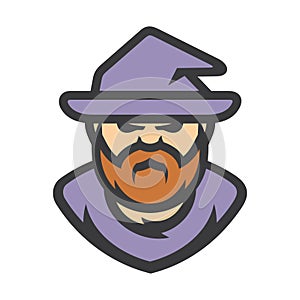 Wizard Warlock Vector Cartoon illustration