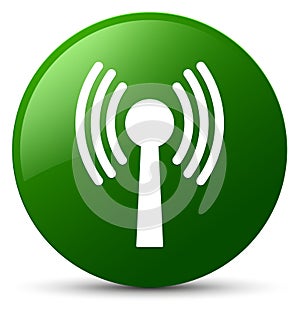 Wlan network icon green round button