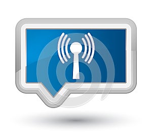 Wlan network icon prime blue banner button