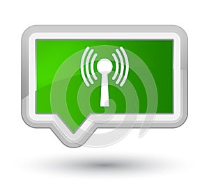 Wlan network icon prime green banner button