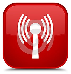 Wlan network icon special red square button