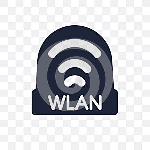 wlan transparent icon. wlan symbol design from Networking collection.