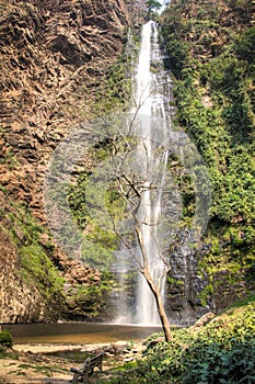 Wli waterfall in the Volta Region in Ghana