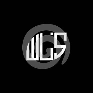 WLS letter logo design on black background. WLS creative initials letter logo concept. WLS letter design