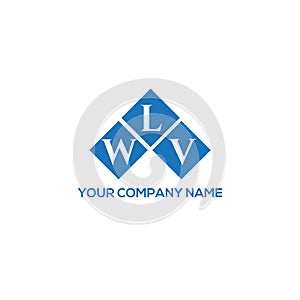 WLV letter logo design on WHITE background. WLV creative initials letter logo concept.