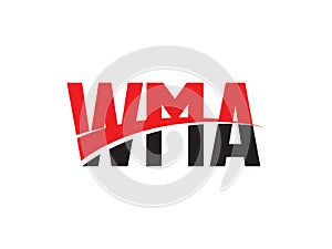 WMA Letter Initial Logo Design Vector Illustration photo