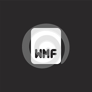 wmf icon. Filled wmf icon for website design and mobile, app development. wmf icon from filled image files collection isolated on photo