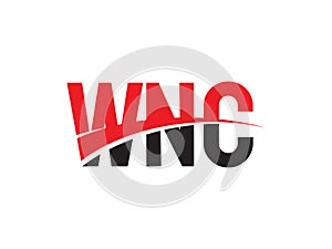 WNC Letter Initial Logo Design Vector Illustration