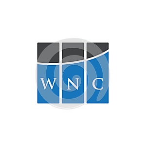 WNC letter logo design on WHITE background. WNC creative initials letter logo concept. WNC letter design photo