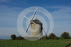 Wndmill in fields of France