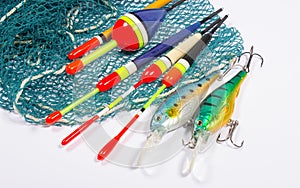 Wobbler, floats and fishing accessories