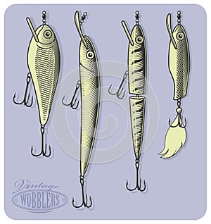 Wobblers or artificial fishing lures