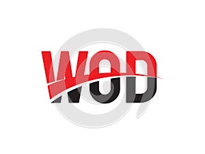 WOD Letter Initial Logo Design Vector Illustration