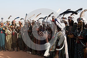 Wodaabe men at Gerewol, Cure Salee, Niger