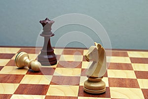 Wodden chess figures