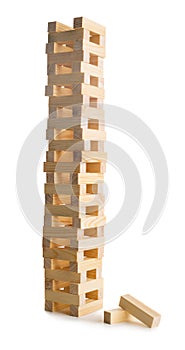 Woden game Jenga