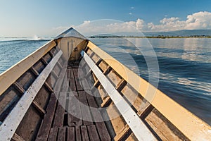 Wodoen boat at Inle lake, Myanm