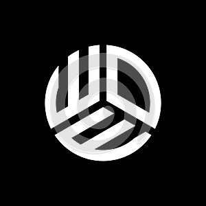 WOE letter logo design on black background. WOE creative initials letter logo concept. WOE letter design photo