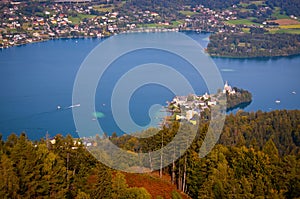 Woerthersee Lake in Austria