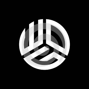 WOG letter logo design on black background. WOG creative initials letter logo concept. WOG letter design
