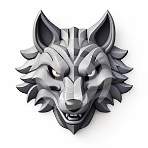 Wolf 3d Icon: Cartoon Clay Material With Nintendo Isometric Spot Light