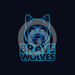 Wolf Bold Mascot or Logo For Your Squad or Company