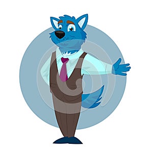 Wolf Business man