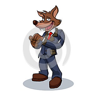 Wolf Business man