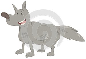 Wolf cartoon animal character