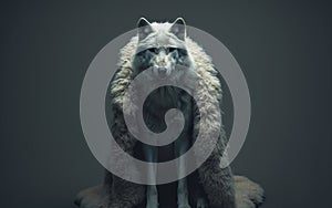 A wolf dressed in sheep's fleece