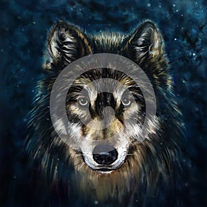 Wolf head