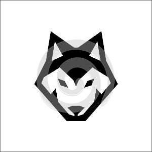 WOLF HEAD ICON LOGO vector