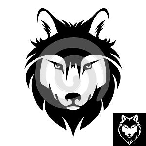 Wolf head logo or icon