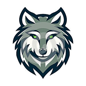 wolf head logo template 2