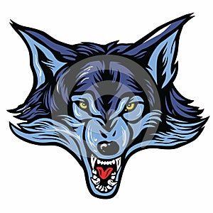 Wolf Head Mascot
