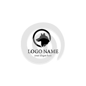 Wolf logo template