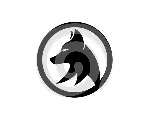 Wolf Logo Template vector icon