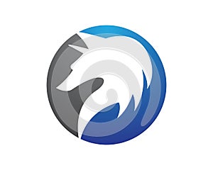 Wolf Logo Template vector icon