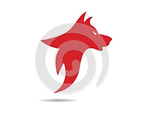 Wolf Logo Template vector icon