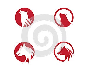 Wolf Logo Template vector