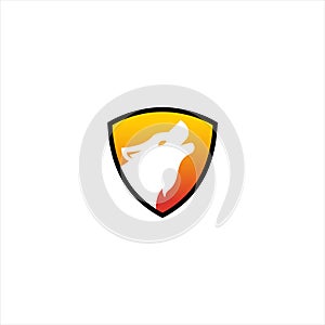 Wolf Logo Template vector illustration design,