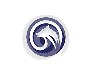 Wolf Logo Template vector