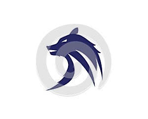 Wolf Logo Template vector