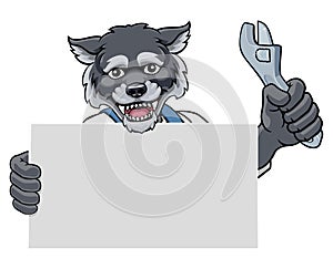 Wolf Mechanic Plumber Spanner Wrench Handyman