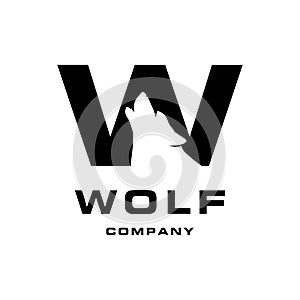 Wolf negative space, Logo