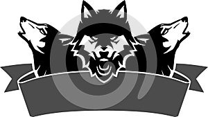 Wolf Pack Banner, Front View