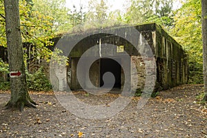 Wolf`s Lair, Adolf Hitler`s Bunker, Poland. First Eastern Front military headquarters, World War II. Complex blown up, abandoned